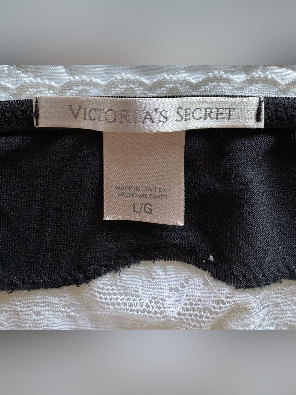 Victoria’s Secret Black Lace Cami & Shorts Pajama Set L - Picture 2 of 12